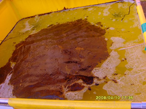 27 The Bunker C oil is tansfering from the emulsification stage to the solubalization stage which is the increase in the oil water interface