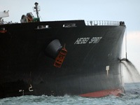 1 A South Korea, The Hebie Spirit Oil tanker was torn open by a passing crane and spilled over 10,500 tons of oil into the South Korean sea 